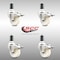 Service Caster 3 Inch 316SS Nylon Wheel Swivel 1-3/8 Inch Expanding Stem Caster Set Lock Brake SCC-SS316TTLEX20S314-NYS-138-4 - alternate 4